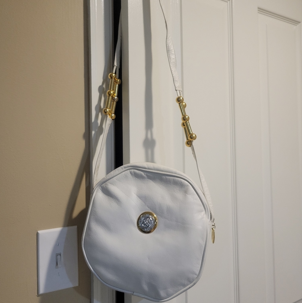 White Pantera Crossbody Pocketbook